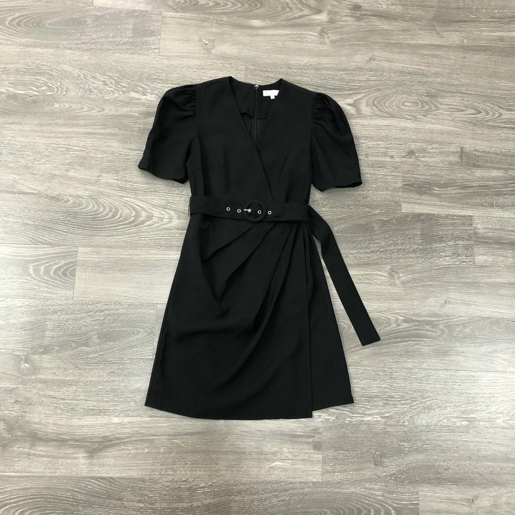 Đầm WAREHOUSE thắt belt cổ tim KAMI