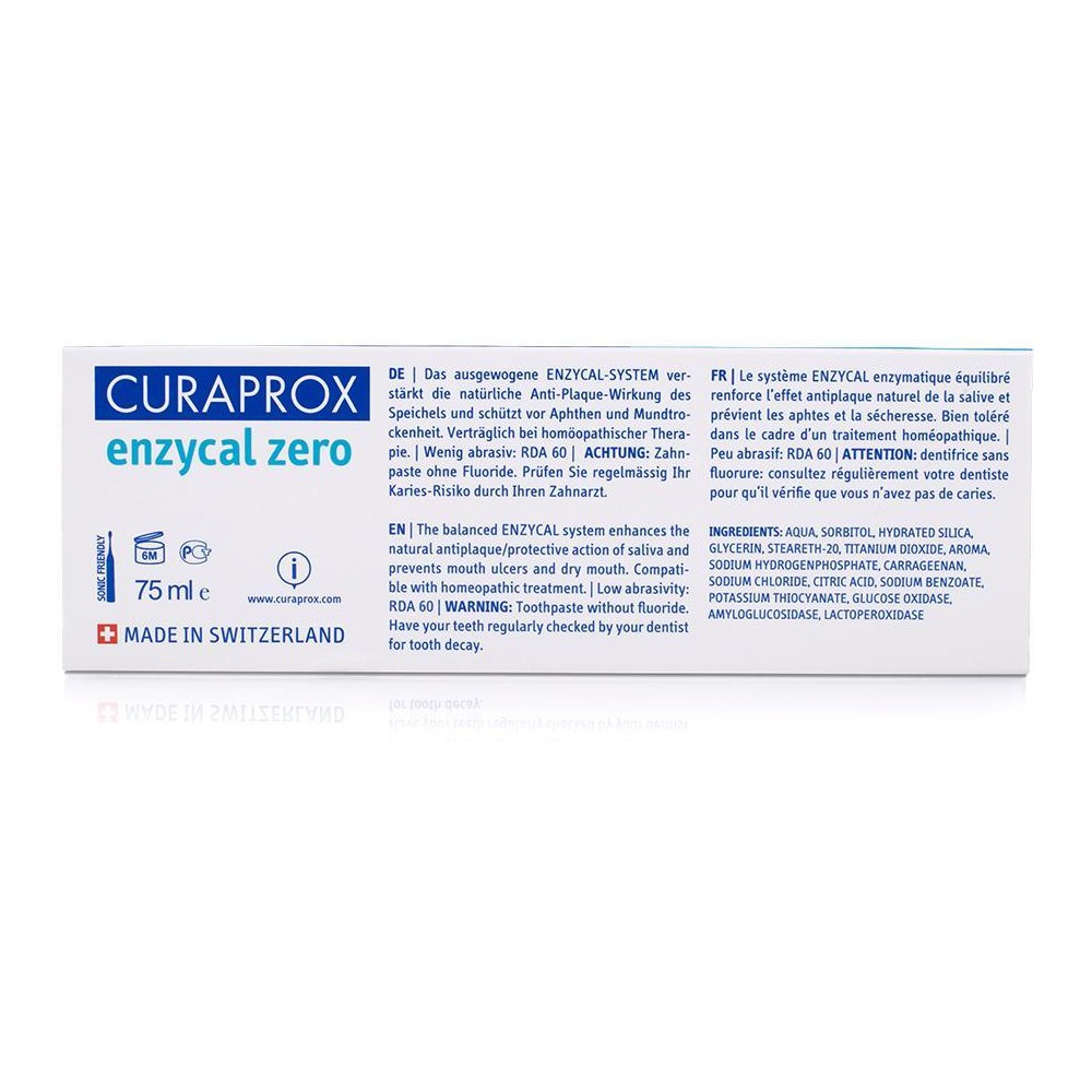 Kem đánh răng Curaprox Enzycal 75ml ngừa sâu răng