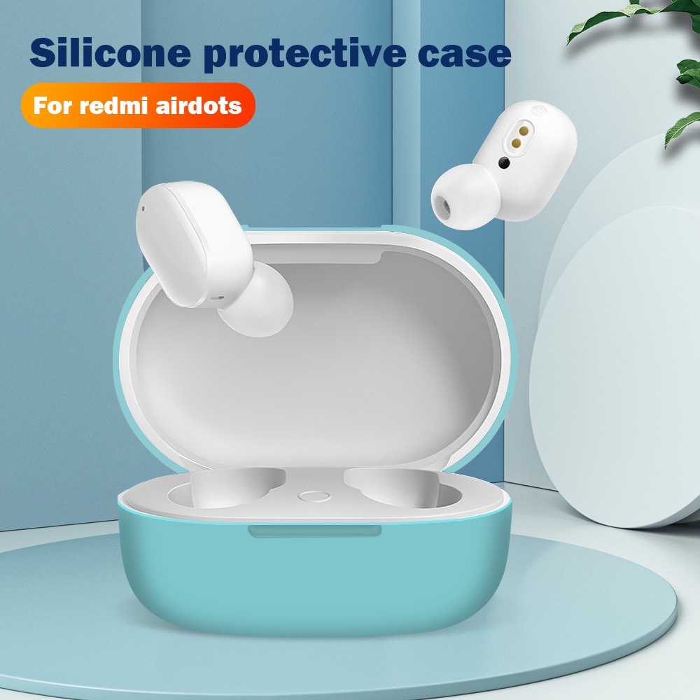 Vỏ Bảo Vệ Hộp Sạc Tai Nghe Không Dây Redmi Airdots Bằng Silicon Mềm Nhỏ Gọn