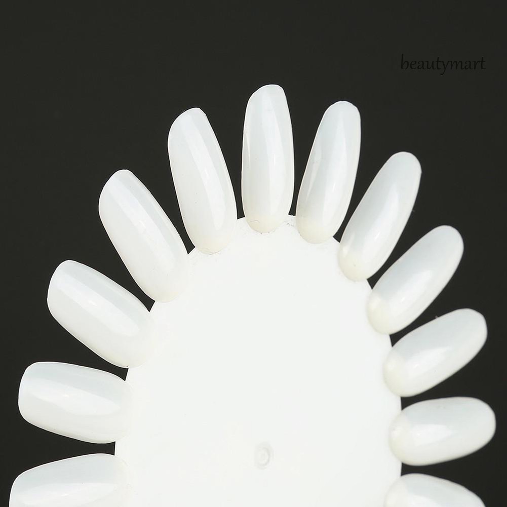 [Hàng mới về] Bộ 20 đầu móng giả tập sơn móng bằng acrylic thiết kế dạng vòng tròn