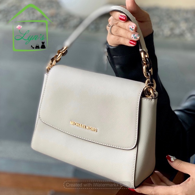 Túi Michael Kors Sofia chất da xước trắng tinh khôi