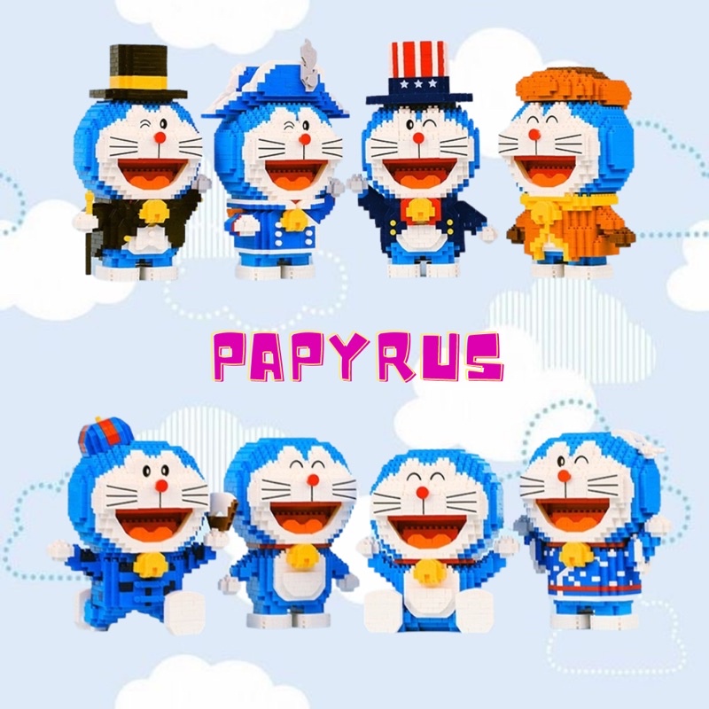 Lego bộ đồ chơi lắp ráp doraemon mô hình nhận vật siêu đáng yêu tặng kèm búa gõ và dụng cụ tháo lắp