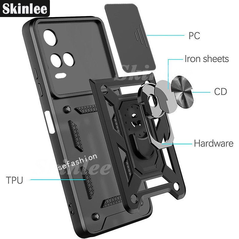 Ôp Điện Thoại Có Nhẫn Đỡ Cho vivo y17s y77 y16 y02s y75 t1 pro 5g Ốp