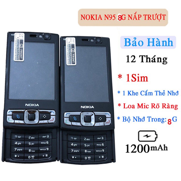 Điện Thoại Nokia N95 8GB Có WiFi 3G Bảo Hành Uy Tín - Nokia N95 cũ