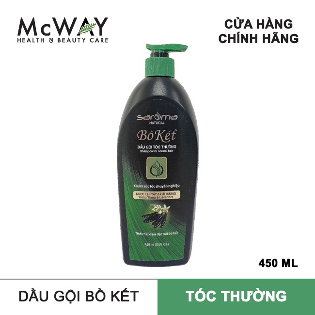 DẦU GỘI BỒ KẾT SAROMA - DÀNH CHO TÓC THƯỜNG - 450ML