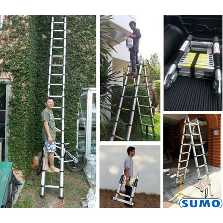 Thang nhôm chữ A rút gọn SUMO ADT808B