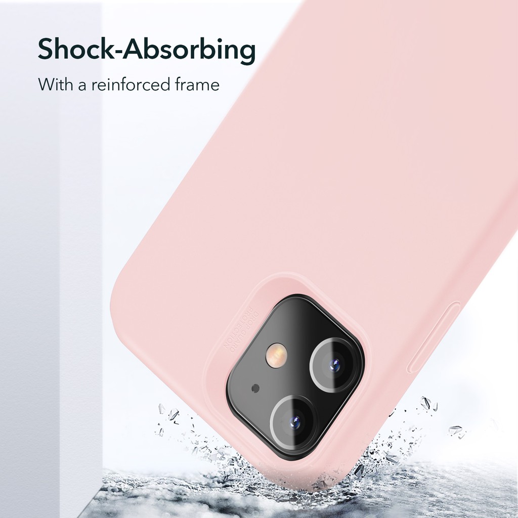 Ốp Điện Thoại ESR Cao Su Silicone Mềm Màu Trơn Cho IPHONE 12
