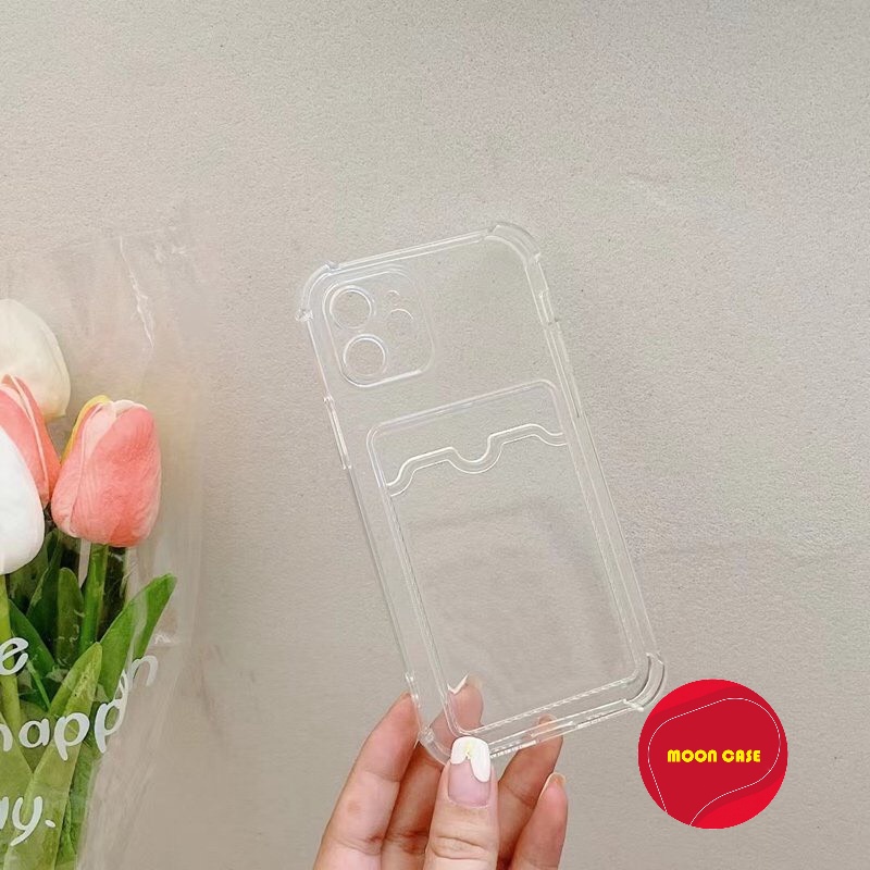 Ốp lưng có NGĂN GIỮ THẺ trong suốt KHÔNG Ố VÀNG 6/6plus/6s/6splus/7/7plus/8/8plus/x/xr/xs/11/12/13/14pro/max/plus/promax