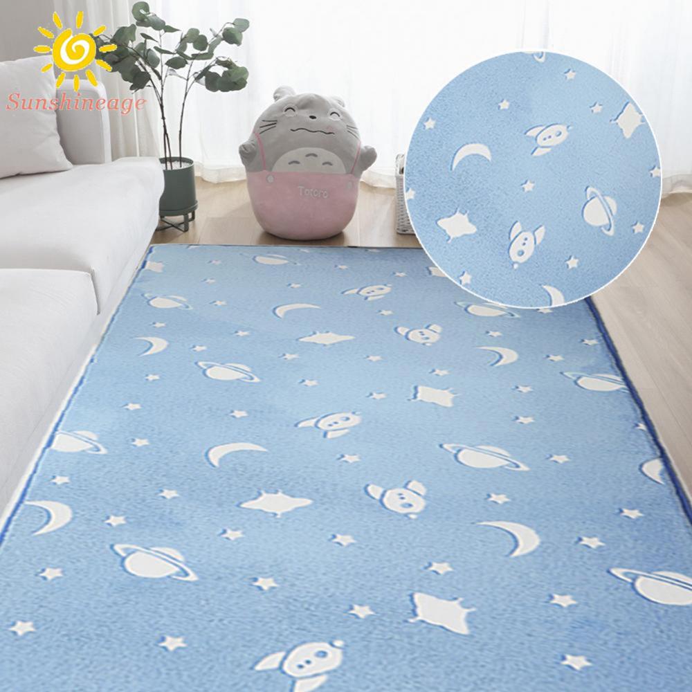 1 * Thảm Lông Mềm Phát Sáng Trong Tối Dùng Cho Phòng Ngủ Của Trẻ