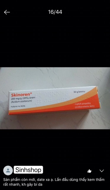 Gel Mụn Skinoren 150mg/g 30g balan