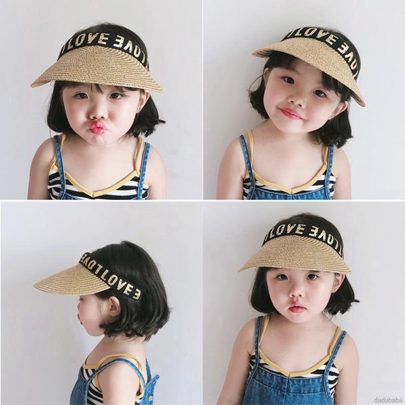 Mũ cói nửa đầu Love sành điệu siêu