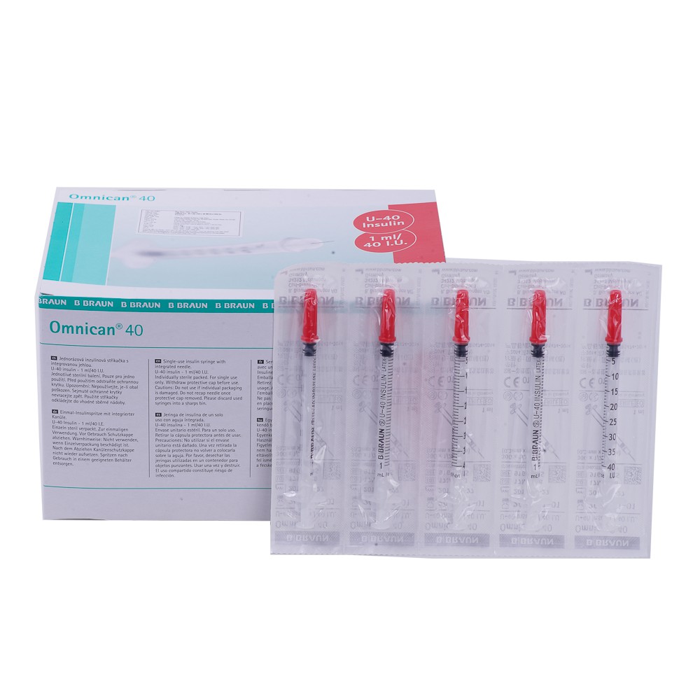 Bơm Tiểu Đường Thẩm Mỹ Omnican,Ống tiêm Insulin hộp 100 cái