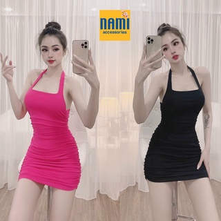 ĐẦM ÔM BODY CỔ YẾM NHÚNG THÂN SEXY GỢI CẢM HÚT HỒN - QANU405