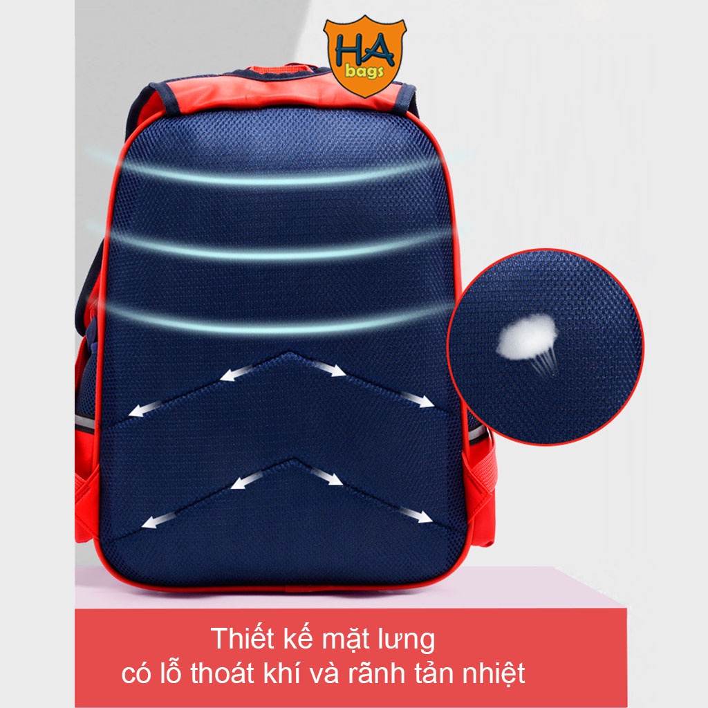 Balo đi học HA1012 dành cho học sinh ltiểu học kích thước 38x28x18cm