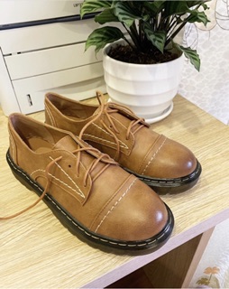 GIÀY OXFORD DA CAO CẤP CHỈ TRẮNG
