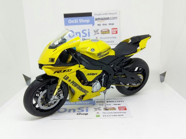 YAMAHA YZF - R1M 1/12 TAMIYA MÔ HÌNH XE MOTOR ĐỘ LB + AK