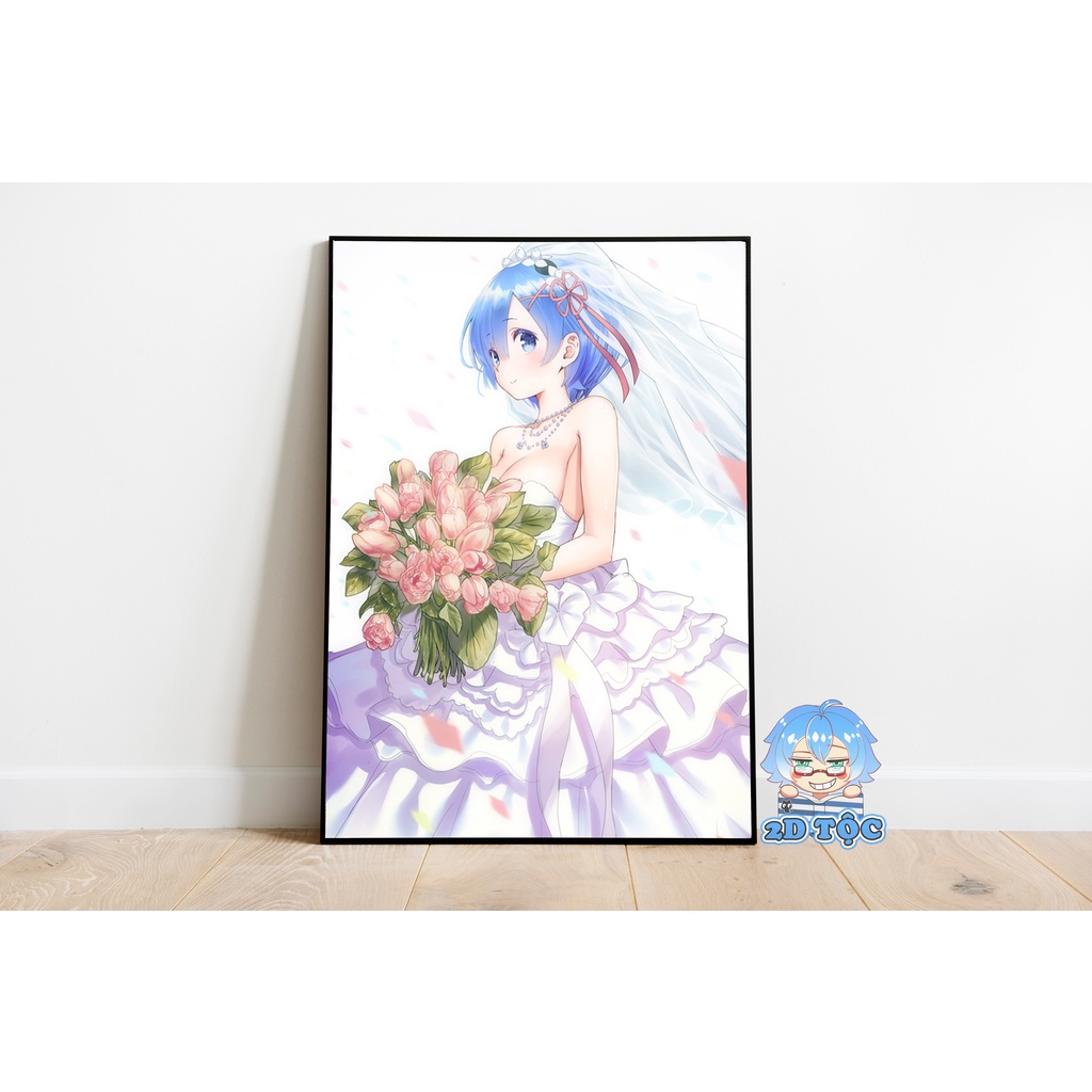Tranh Poster A3 Rem (3) Anime Manga Light Novel Re:Zero Chất Liệu Giấy Cao Cấp - 2d Tộc Shop