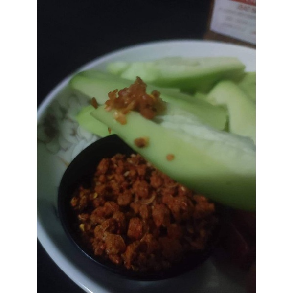 Muối tôm hạt to nhà làm,đậm vị tôm bao ngon hủ 500g