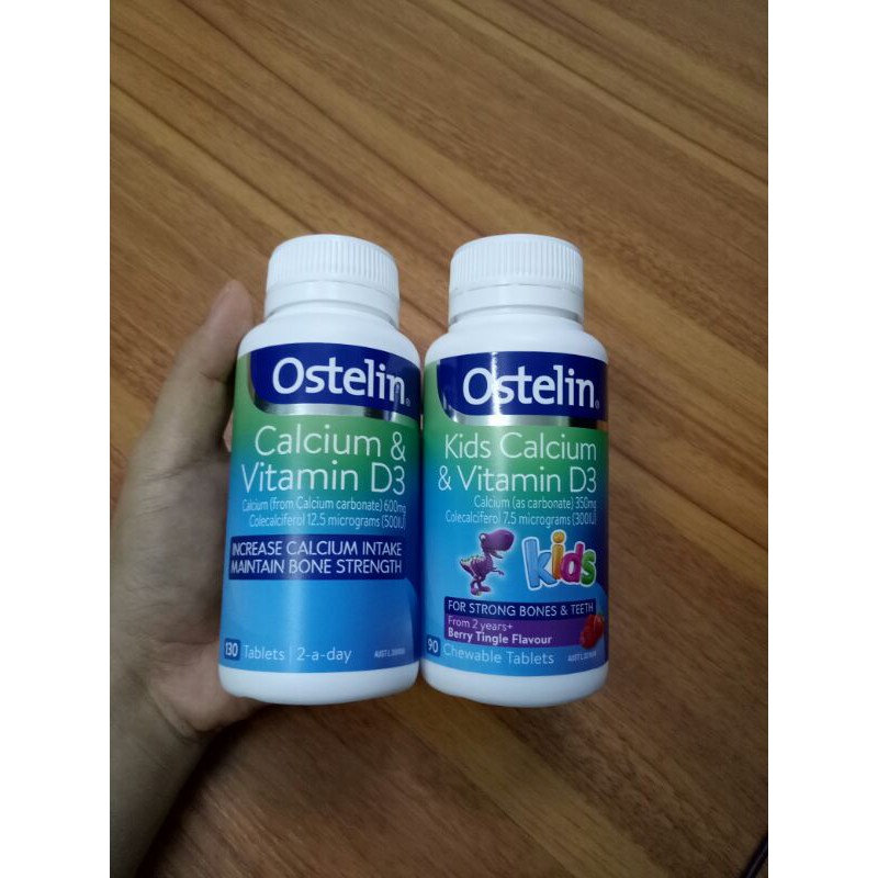 Viên uống Ostelin kid Calcium & Vitamin D3 cho bé và bà bầu