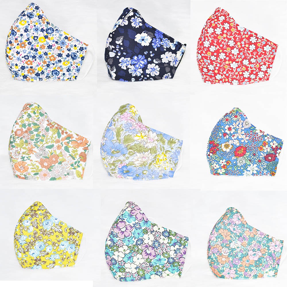 Khẩu trang hoa vải kate thái