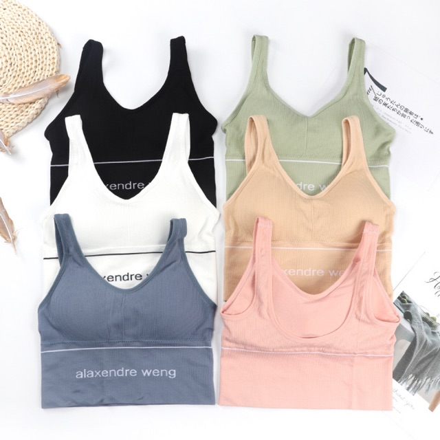 [XẢ SALE] ÁO BRA DỆT KIM PHỐI CHỮ MÀU SIÊU ĐẸP