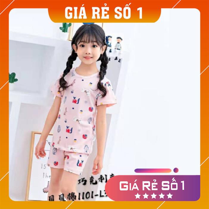 Quần áo trẻ em ⚡️ XẢ KHO ⚡️Bộ cotton mùa hè thấm hút mồ hôi họa tiết xuất hàn cao cấp cho bé từ 8 đến 16 kg
