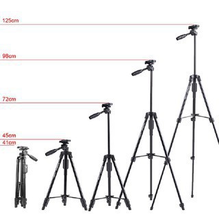 Gậy TRIPOD 3110 3 Chân Đa Năng - Giá Đỡ Điện Thoại Chụp Hình Quay Phim, Tự Sướng - Tặng Giá Kẹp Điện Thoại và Túi Đựng