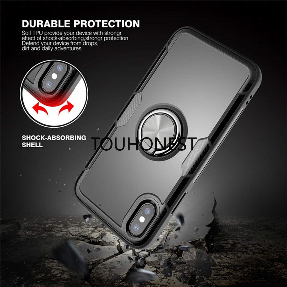 Ốp Điện Thoại Có Nhẫn Xỏ Ngón Tay Cho iphone XS Max XS XR X 6 6S 7 8 Plus SE 2020 SE 3 11 Pro Max 12 Pro