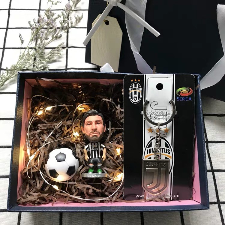 Combo quà tặng tượng cầu thủ bóng đá, cup, logo cực đẹp