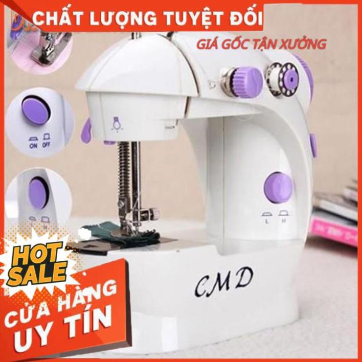 [ Bảo hành 6 tháng] Máy may mini máy khâu mini CMD có đèn led may thêu vá tại gia đình rất tiện dụng