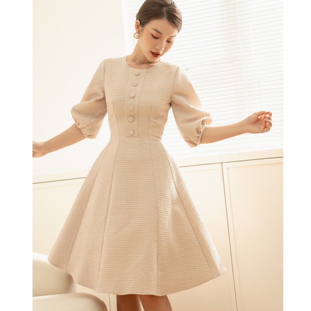 OLV - Đầm Pinky Puff Sleeve Dress