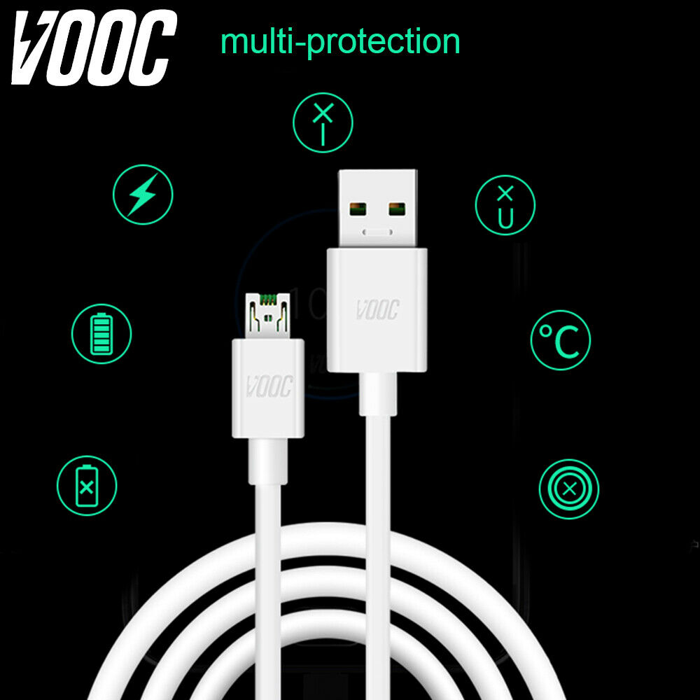 Cáp sạc nhanh VOOC của OPPO kết nối với cáp dữ liệu