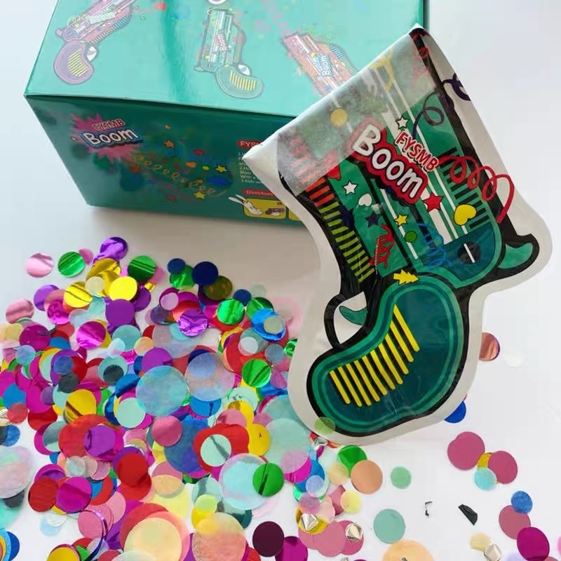 pháo giấy confetti súng bắn vui nhộn, súng thổi hơi hoa giấy tạo bất ngờ sinh nhật, party