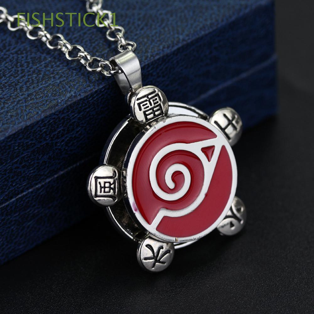 Vòng cổ hóa trang nhân vật anime Naruto Konoha Kunai Shuriken Akatsuki phong cách Nhật Bản FISHSTICK1