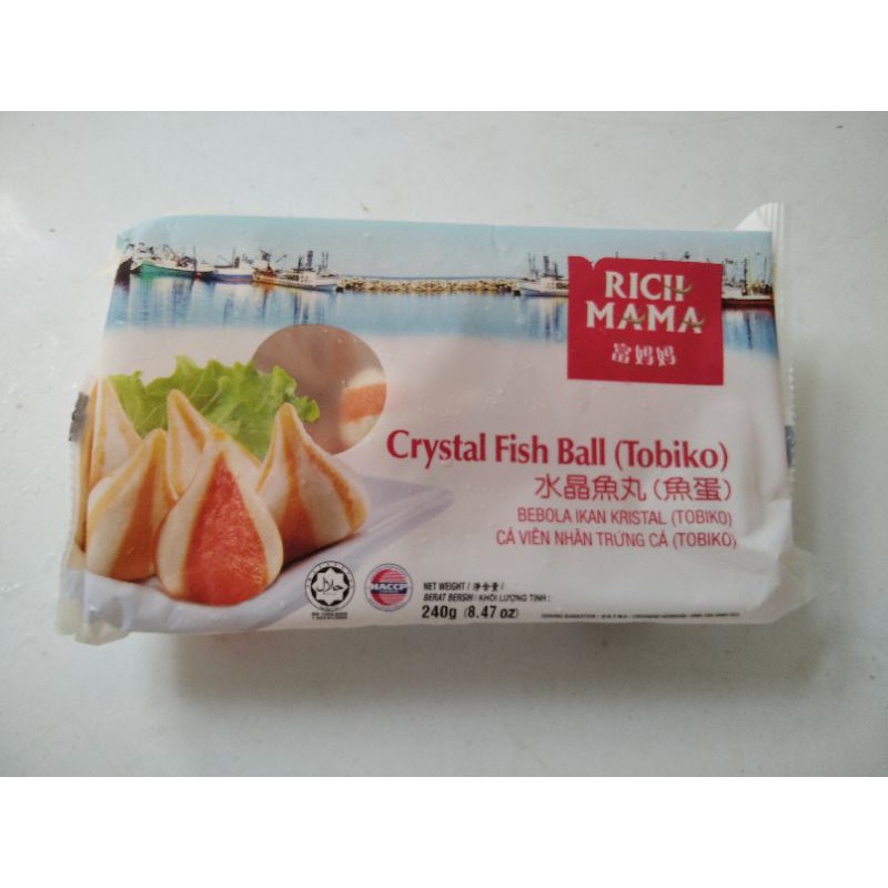 Cá viên nhân trứng cá Tobiko nhập khẩu Malaysia hộp 240g