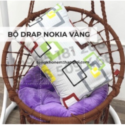 Drap Cotton 100% Thắng Lợi chính hãng Mẫu NOKIA Vàng IN LOGO THẮNG LỢI vệ sinh dễ dàng.