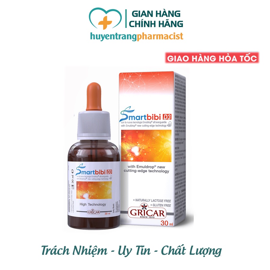 ✔️️️(Chính Hãng) Smartbibi D3 nhập khẩu Châu Âu - chống còi xương, tăng chiều cao cho trẻ nhỏ