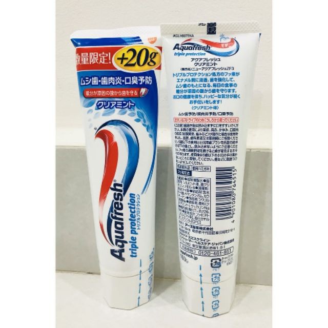 Kem Đánh Răng Aquafresh 140gr +20gr Nhập Khẩu Nhật Bản Chính Hãng