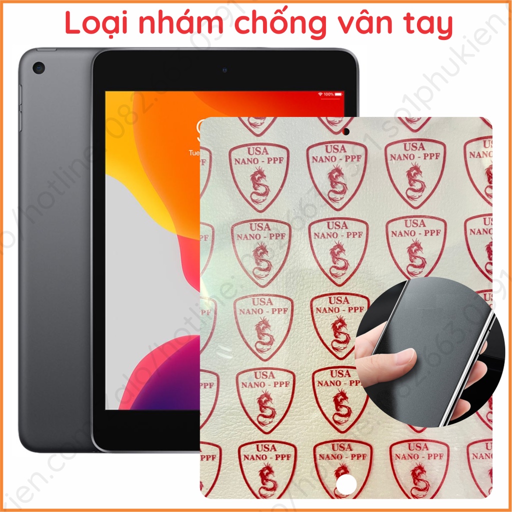 Kính cường lực ipad mini 1 2 3 4 5 (ipad 7.9inch) và nano dẻo chống bể kính, trong, nhám chống vân tay, bảo vệ mắt