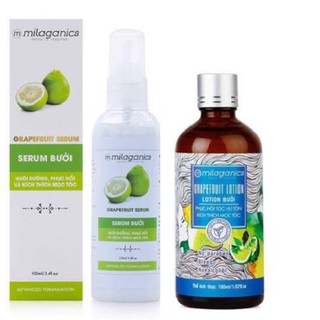 Cb Lotion Bưởi phục hồi tóc+Serum bưởi dưỡng tóc Milaganics