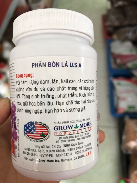 Phân bón lá ORCHID 30-10-10 chuyên dùng cho Lan. Cây cảnh- lọ 85 gam.