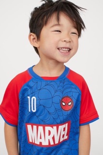 Bộ cộc thể thao spiderman H&M