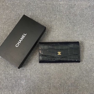 Ví nữ da cá sấu super full box