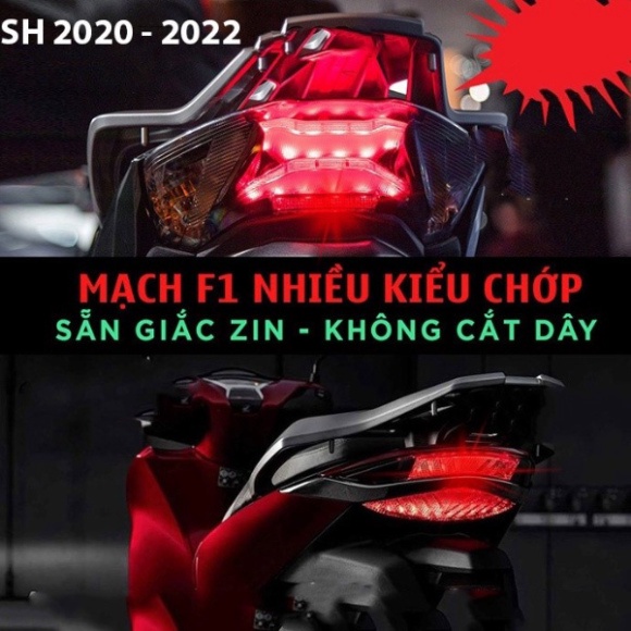 Mạch Nháy Đèn Hậu Stop F1 cho Sh 2017, Sh 2018, Sh 2019, Sh 2020, Sh 2021, Sh 2022 Nhiều Kiếu Chớp Lắp Như Zin