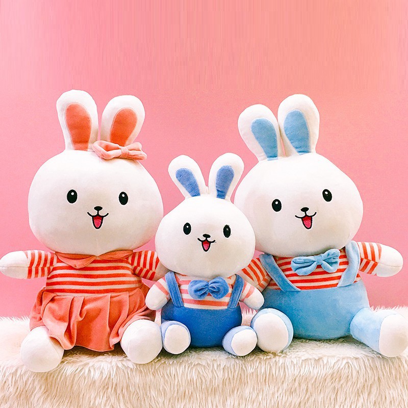 Gấu Bông Thỏ Cony Váy Kẻ Chất Liệu Cao Cấp Cute Kích Thước 40cm