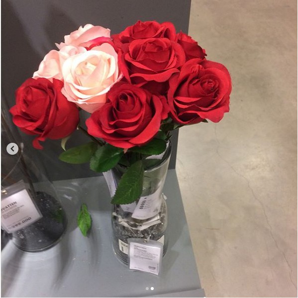 Hoa hồng giả trang trí, decor SMYCKA IKEA