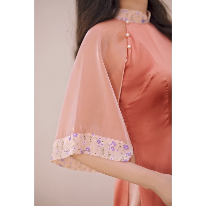 Sumire Store Áo dài Bách Hoa Xuân - Cam