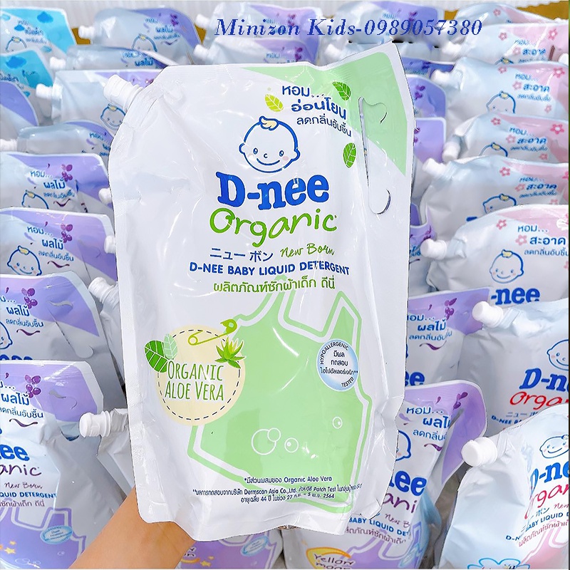 Nước giặt xả Dnee organic nội địa Thái túi 1400ml