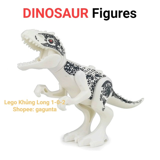 Lego Khủng Long Indominus Rex Size Nhỏ Hãng Lele dài 12cm x cao 8cm