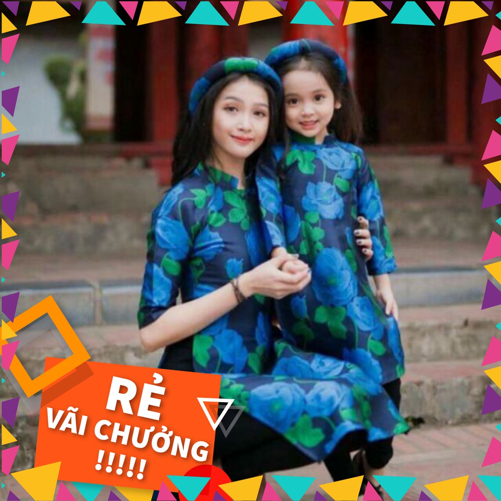 New áo dài cách tân mẹ và bé